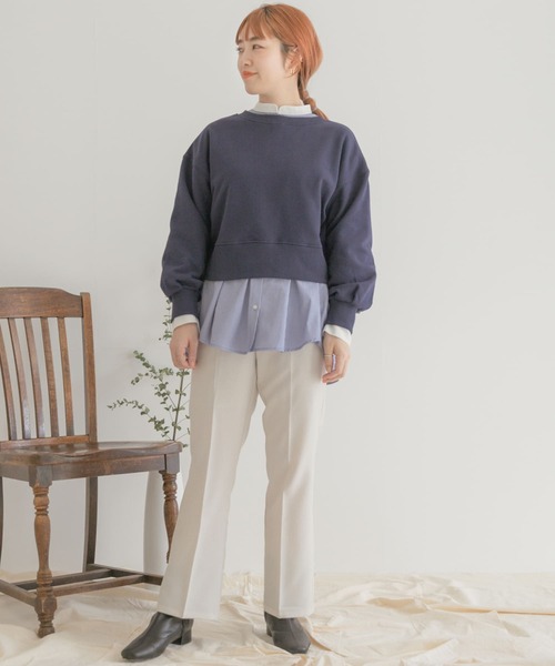 ITEMS URBANRESEARCH（アイテムズ アーバンリサーチ）の「2WAYスウェット（スウェット・レディース・オフホワイト/ネイビー/ピンク/ライトグレー・FREE）」の15枚目の写真