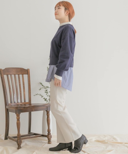 ITEMS URBANRESEARCH（アイテムズ アーバンリサーチ）の「2WAYスウェット（スウェット・レディース・オフホワイト/ネイビー/ピンク/ライトグレー・FREE）」の16枚目の写真