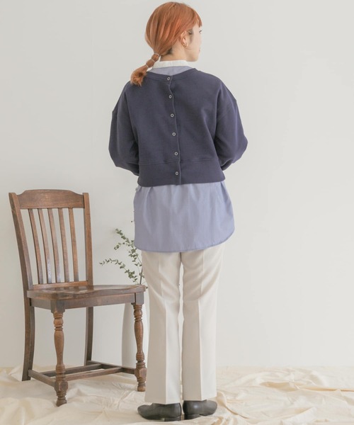 ITEMS URBANRESEARCH（アイテムズ アーバンリサーチ）の「2WAYスウェット（スウェット・レディース・オフホワイト/ネイビー/ピンク/ライトグレー・FREE）」の17枚目の写真