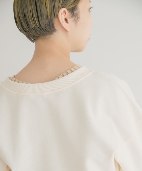 ITEMS URBANRESEARCH（アイテムズ アーバンリサーチ）の「2WAYスウェット（スウェット・レディース・オフホワイト/ネイビー/ピンク/ライトグレー・FREE）」の19枚目の写真