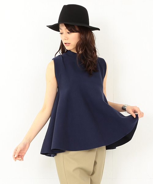 Ray BEAMS（レイビームス）の「RBS / ハイネック フレアー プルオーバー（その他トップス・レディース・ホワイト/ネイビー・ONE SIZE）」の12枚目の写真