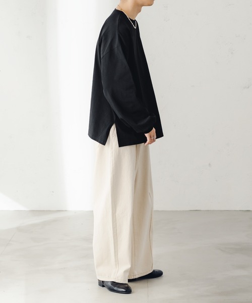 epnok(エプノック)の「ボリュームスリーブロンT(Tシャツ/カットソー・メンズ・ブラック/ナチュラル・SMALL/MEDIUM/LARGE)」の19枚目の写真