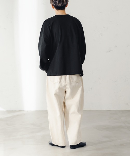 epnok(エプノック)の「ボリュームスリーブロンT(Tシャツ/カットソー・メンズ・ブラック/ナチュラル・SMALL/MEDIUM/LARGE)」の20枚目の写真