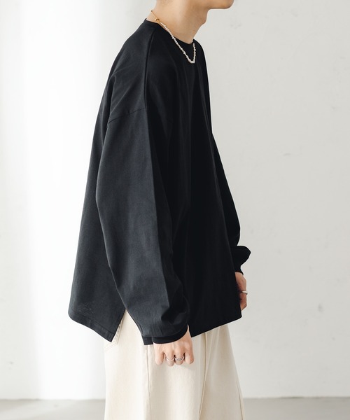epnok(エプノック)の「ボリュームスリーブロンT(Tシャツ/カットソー・メンズ・ブラック/ナチュラル・SMALL/MEDIUM/LARGE)」の16枚目の写真
