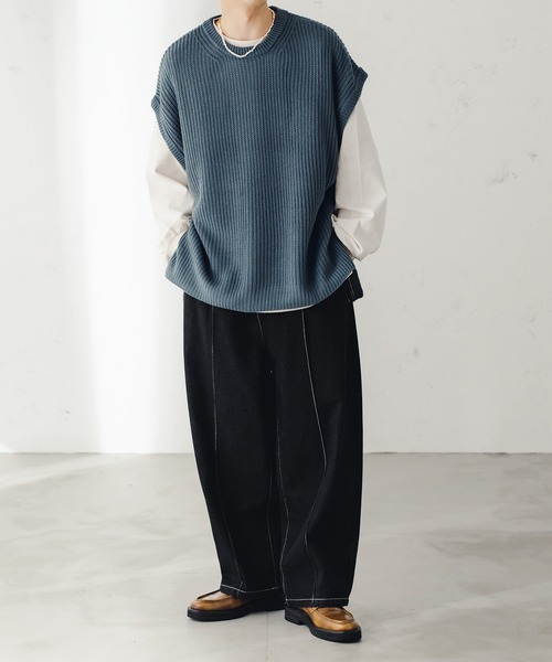 epnok(エプノック)の「ボリュームスリーブロンT(Tシャツ/カットソー・メンズ・ブラック/ナチュラル・SMALL/MEDIUM/LARGE)」の9枚目の写真