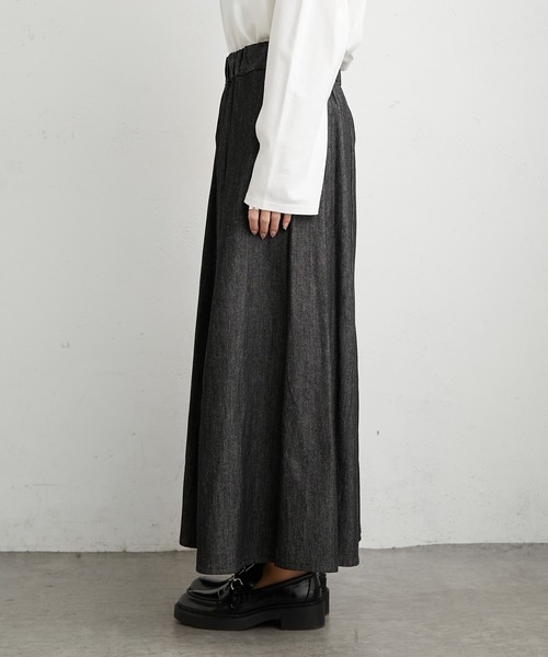 PUAL CE CIN（ピュアルセシン）の「【WEB限定】綿デニムスカート（デニムスカート・レディース・ブラック/インディゴブルー・FREE）」の12枚目の写真