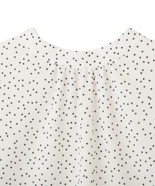 PROPORTION BODY DRESSING（プロポーションボディドレッシング）の「ギャザースリーブブラウス / 1212110308（シャツ/ブラウス・レディース・ホワイト系その他/ブルー/オフホワイト・MEDIUM/SMALL）」の7枚目の写真