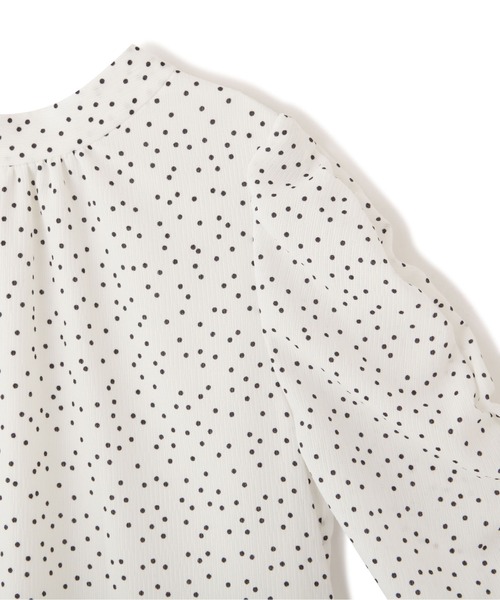 PROPORTION BODY DRESSING（プロポーションボディドレッシング）の「ギャザースリーブブラウス / 1212110308（シャツ/ブラウス・レディース・ホワイト系その他/ブルー/オフホワイト・MEDIUM/SMALL）」の8枚目の写真