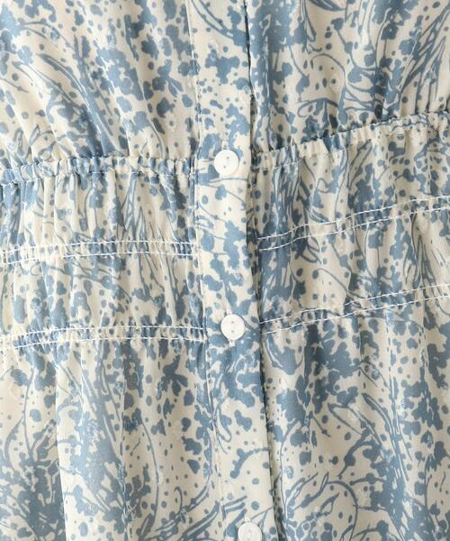 OPAQUE.CLIP（オペークドットクリップ）の「◆ドットプリントエアリージャカード フレアボリュームワンピース（ワンピース・レディース・ブルー系5/ブラック系・00）」の11枚目の写真