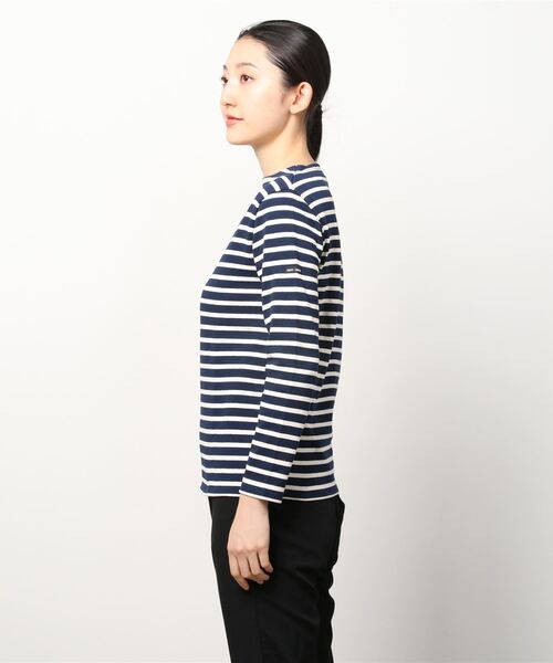 SAINT JAMES（セントジェームス）の「【SAINT JAMES】 セントジェームス バスクシャツ ロングTシャツ ボーダーカットソー ロンT（Tシャツ/カットソー・レディース・グリーン系その他/ブルー系その他・1/0）」の3枚目の写真