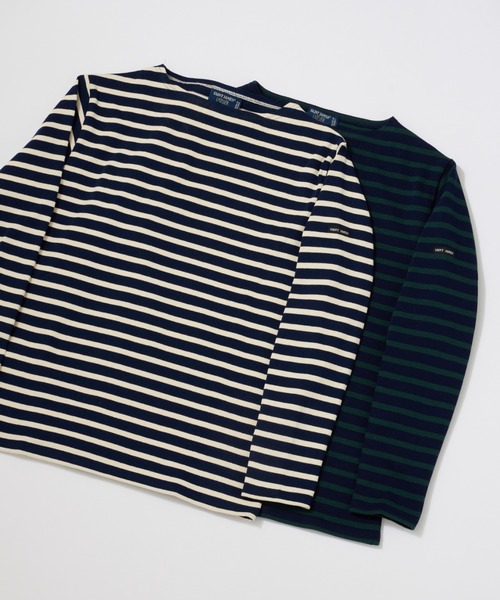 SAINT JAMES（セントジェームス）の「【SAINT JAMES】 セントジェームス バスクシャツ ロングTシャツ ボーダーカットソー ロンT（Tシャツ/カットソー・レディース・グリーン系その他/ブルー系その他・1/0）」の11枚目の写真