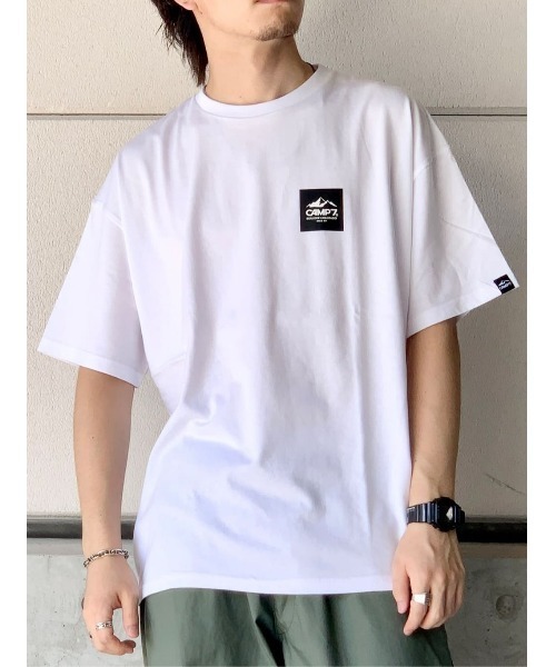 CAMP7(キャンプセブン)の「防菌防臭加工、オーガニックコットン使用【CAMP7】ベーシックロゴTシャツ(Tシャツ/カットソー・メンズ・ネイビー/オフホワイト/ブラック/ホワイト/オレンジ・XL/S/L/M)」の2枚目の写真