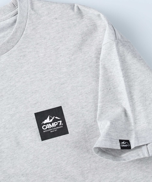 CAMP7(キャンプセブン)の「防菌防臭加工、オーガニックコットン使用【CAMP7】ベーシックロゴTシャツ(Tシャツ/カットソー・メンズ・ネイビー/オフホワイト/ブラック/ホワイト/オレンジ・XL/S/L/M)」の7枚目の写真