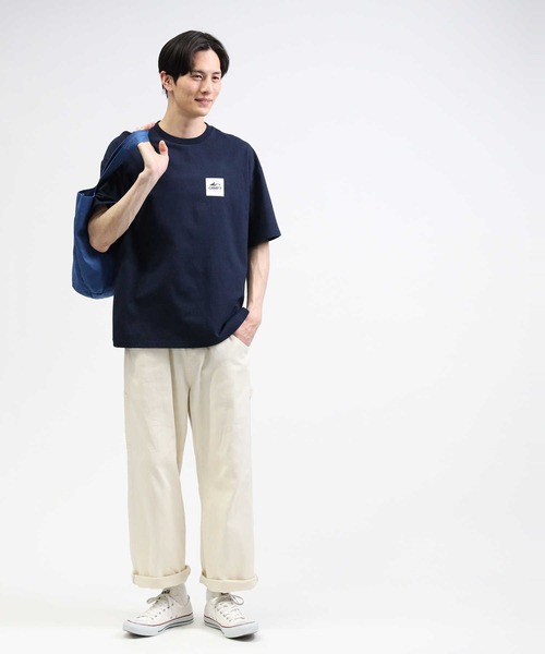 CAMP7(キャンプセブン)の「防菌防臭加工、オーガニックコットン使用【CAMP7】ベーシックロゴTシャツ(Tシャツ/カットソー・メンズ・ネイビー/オフホワイト/ブラック/ホワイト/オレンジ・XL/S/L/M)」の11枚目の写真