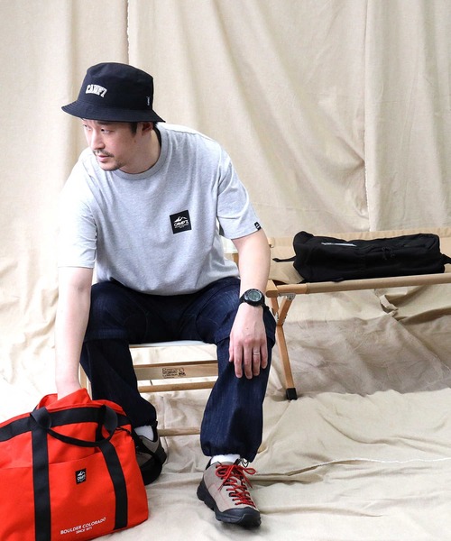 CAMP7(キャンプセブン)の「防菌防臭加工、オーガニックコットン使用【CAMP7】ベーシックロゴTシャツ(Tシャツ/カットソー・メンズ・ネイビー/オフホワイト/ブラック/ホワイト/オレンジ・XL/S/L/M)」の19枚目の写真