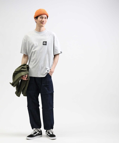 CAMP7(キャンプセブン)の「防菌防臭加工、オーガニックコットン使用【CAMP7】ベーシックロゴTシャツ(Tシャツ/カットソー・メンズ・ネイビー/オフホワイト/ブラック/ホワイト/オレンジ・XL/S/L/M)」の22枚目の写真