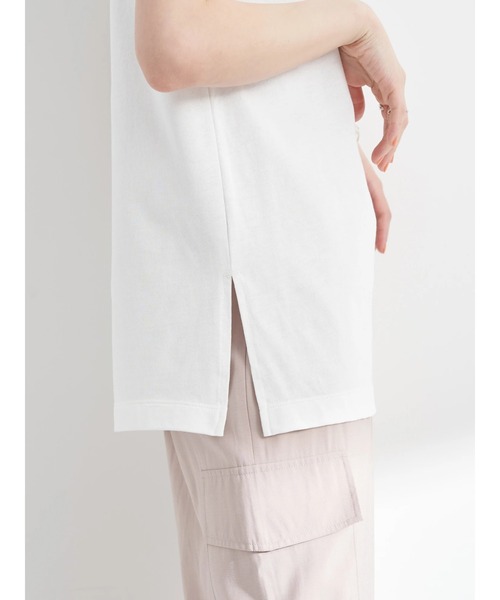 earth music&ecology(アースミュージックアンドエコロジー)の「レンチングEVスリーブレスプルオーバー(Tシャツ/カットソー・レディース・オフホワイト/ブラック/ベージュ/グリーン・S/M)」の15枚目の写真