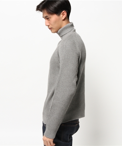 CIAOPANIC（チャオパニック）の「【Ciaopanic】コットン両畦RIBタートル（ニット/セーター・メンズ・ホワイト/グレー・MEDIUM/LARGE）」の9枚目の写真