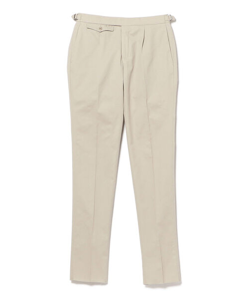 INCOTEX（インコテックス）の「INCOTEX / コットンギャバジン 1プリーツ サイドアジャスター スラックス（その他パンツ・メンズ・ホワイト/ベージュ・48/46）」の2枚目の写真