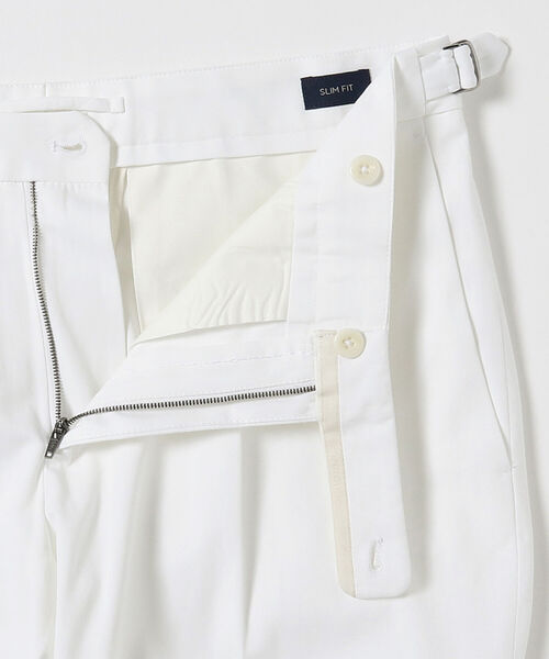 INCOTEX（インコテックス）の「INCOTEX / コットンギャバジン 1プリーツ サイドアジャスター スラックス（その他パンツ・メンズ・ホワイト/ベージュ・48/46）」の5枚目の写真