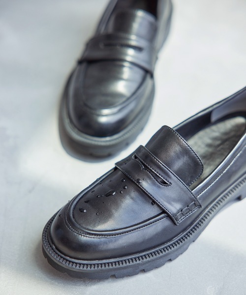 ROPE'（ロペ）の「チャンキーソールレインローファー/WEB限定（レインシューズ・レディース・ブラック・36/37/36.5/37.5/35.5）」の11枚目の写真