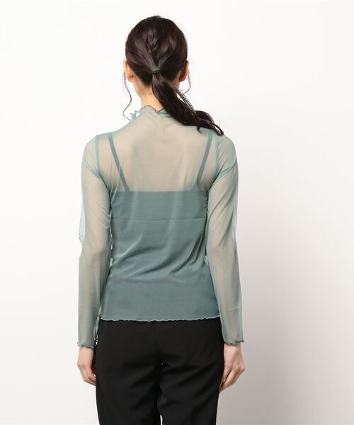 COLONY 2139(コロニートゥーワンスリーナイン)の「チュールメローロンT(Tシャツ/カットソー・レディース・ブラック/オレンジ/グリーン/アイボリー・FREE)」の19枚目の写真