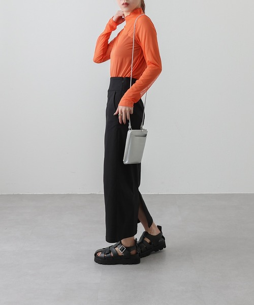 COLONY 2139(コロニートゥーワンスリーナイン)の「チュールメローロンT(Tシャツ/カットソー・レディース・ブラック/オレンジ/グリーン/アイボリー・FREE)」の10枚目の写真