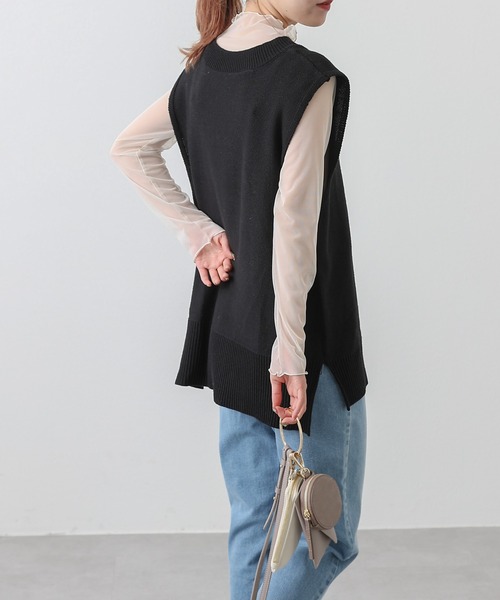 COLONY 2139(コロニートゥーワンスリーナイン)の「チュールメローロンT(Tシャツ/カットソー・レディース・ブラック/オレンジ/グリーン/アイボリー・FREE)」の21枚目の写真