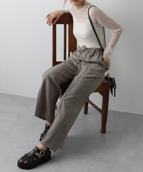 COLONY 2139(コロニートゥーワンスリーナイン)の「チュールメローロンT(Tシャツ/カットソー・レディース・ブラック/オレンジ/グリーン/アイボリー・FREE)」の5枚目の写真