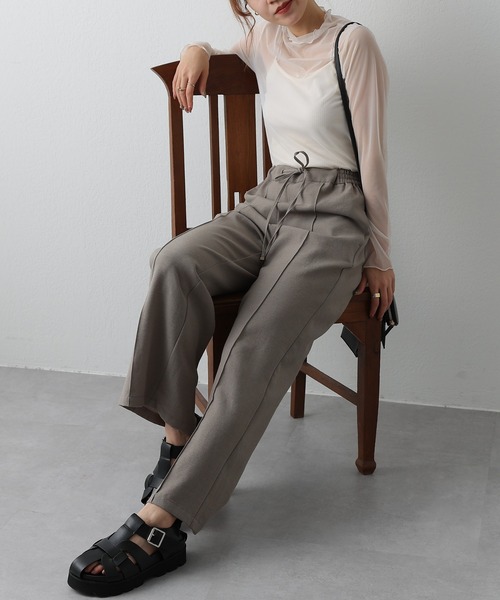 COLONY 2139(コロニートゥーワンスリーナイン)の「チュールメローロンT(Tシャツ/カットソー・レディース・ブラック/オレンジ/グリーン/アイボリー・FREE)」の20枚目の写真