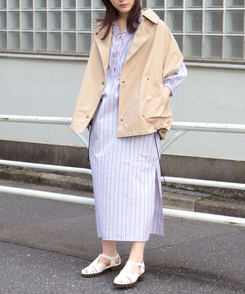 fredy emue（フレディエミュ）の「ストライプ袖ボリュームワンピース（シャツワンピース・レディース・ブルー系その他3/ピンク系その他3・38）」の20枚目の写真