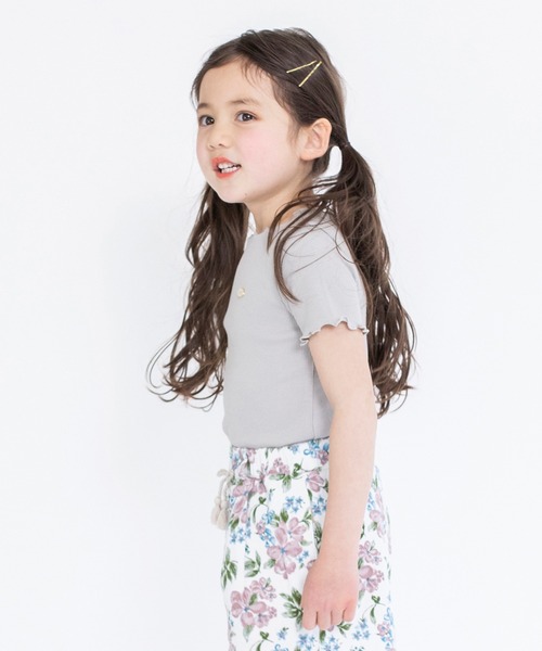 BRANSHES（ブランシェス）の「テレコ半袖Tシャツ（Tシャツ/カットソー・キッズ・ブラック/アイボリー/ラベンダー/ライトグレー/その他/ピンク・90/110/130/150/120/100/140）」の15枚目の写真