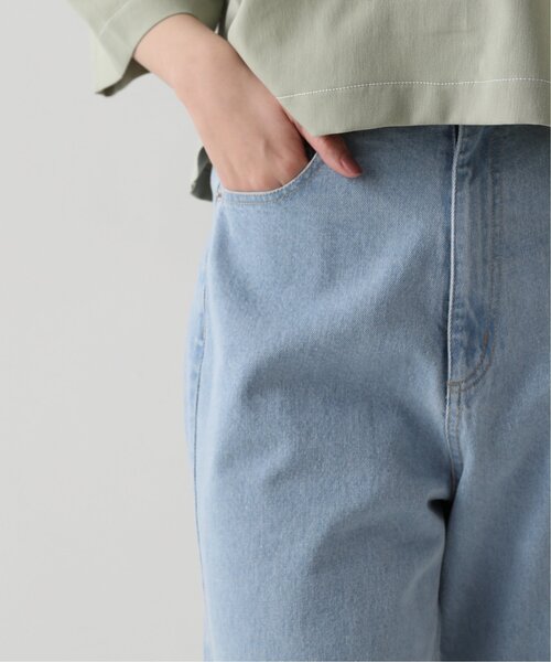 RAY CASSIN（レイカズン）の「S/M展開 裾フリンジゆるデニム（その他パンツ・レディース・ワンウォッシュ/ブルー/ベージュ・SMALL/MEDIUM）」の18枚目の写真