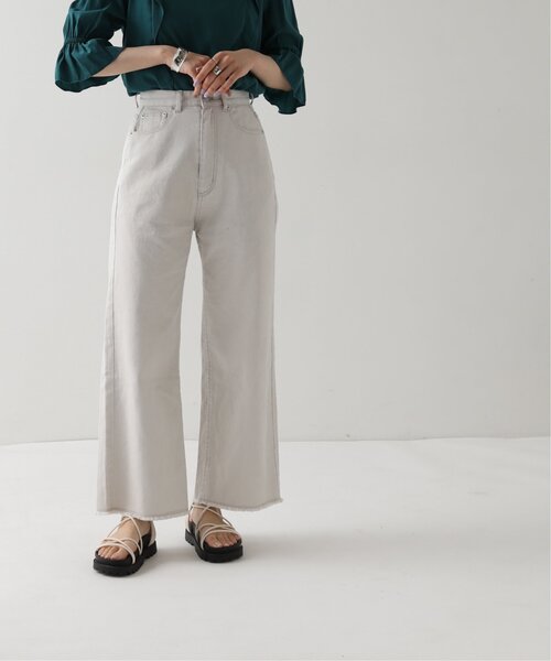 RAY CASSIN（レイカズン）の「S/M展開 裾フリンジゆるデニム（その他パンツ・レディース・ワンウォッシュ/ブルー/ベージュ・SMALL/MEDIUM）」の22枚目の写真