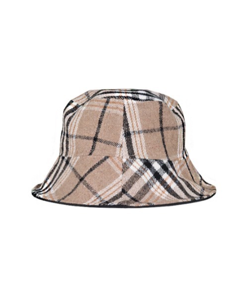 AMAIL（アマイル）の「2face check hat（ハット・レディース・カーキ・FREE）」の3枚目の写真