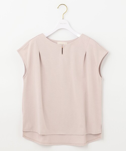 ANY SIS(エニィスィス)の「【抗菌防臭】ハイクリア天竺 フレンチスリーブ カットソー(Tシャツ/カットソー・レディース・ホワイト系/ネイビー系/ライトグレー系・2)」の10枚目の写真
