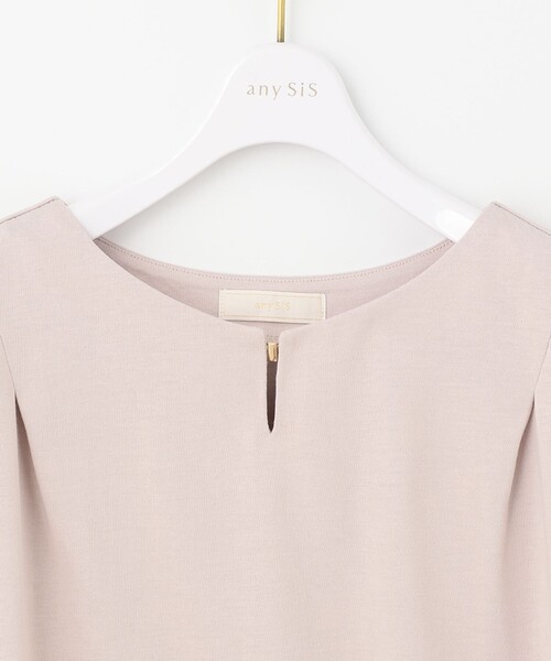 ANY SIS(エニィスィス)の「【抗菌防臭】ハイクリア天竺 フレンチスリーブ カットソー(Tシャツ/カットソー・レディース・ホワイト系/ネイビー系/ライトグレー系・2)」の12枚目の写真