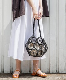 OPAQUE.CLIP | サークルモチーフバスケットトート(トートバッグ)