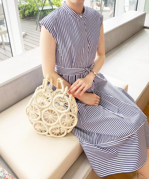 OPAQUE.CLIP（オペークドットクリップ）の「◆サークルモチーフバスケットトート（トートバッグ・レディース・オフホワイト/ブラック・00）」の20枚目の写真