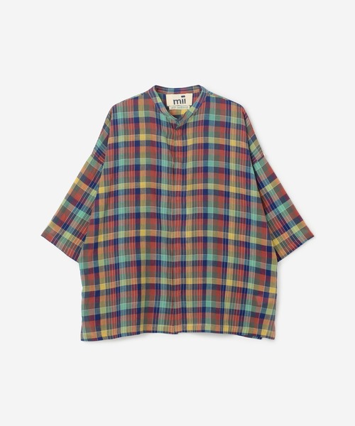 mii（ミー）の「mii | スタンドカラーカフタンシャツ CHECK MEN（シャツ/ブラウス・メンズ・レッド系その他/イエロー系その他・SMALL/MEDIUM）」の20枚目の写真