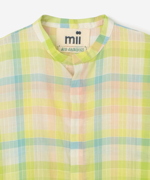 mii（ミー）の「mii | スタンドカラーカフタンシャツ CHECK MEN（シャツ/ブラウス・メンズ・レッド系その他/イエロー系その他・SMALL/MEDIUM）」の13枚目の写真