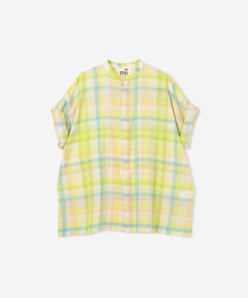 mii（ミー）の「mii | スタンドカラーカフタンシャツ CHECK MEN（シャツ/ブラウス・メンズ・レッド系その他/イエロー系その他・SMALL/MEDIUM）」の18枚目の写真