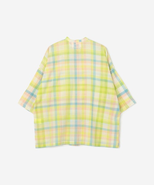 mii（ミー）の「mii | スタンドカラーカフタンシャツ CHECK MEN（シャツ/ブラウス・メンズ・レッド系その他/イエロー系その他・SMALL/MEDIUM）」の12枚目の写真