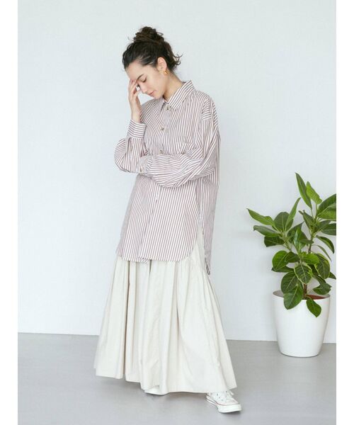 Ungrid（アングリッド）の「ギャザーデザインスカート（スカート・レディース・チャコールグレー/アイボリー/オレンジ/カーキ・FREE）」の9枚目の写真