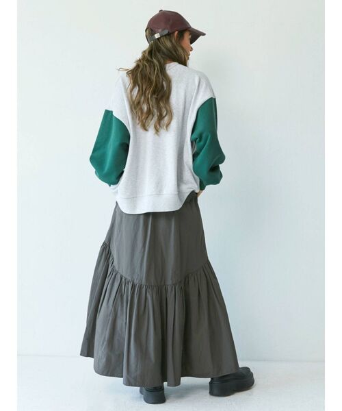 Ungrid（アングリッド）の「ギャザーデザインスカート（スカート・レディース・チャコールグレー/アイボリー/オレンジ/カーキ・FREE）」の15枚目の写真