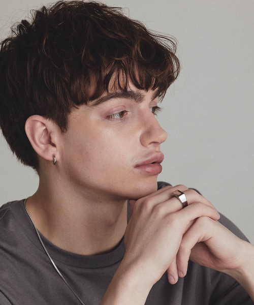 HYPE（ハイプ）の「【HYPE】ハイプ/ スクエアリング（リング・メンズ・ブラック/シルバー/ゴールド/その他・#18/#20/#16）」の3枚目の写真