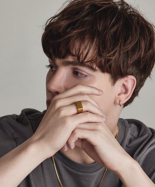 HYPE（ハイプ）の「【HYPE】ハイプ/ スクエアリング（リング・メンズ・ブラック/シルバー/ゴールド/その他・#18/#20/#16）」の11枚目の写真