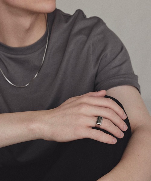 HYPE（ハイプ）の「【HYPE】ハイプ/ スクエアリング（リング・メンズ・ブラック/シルバー/ゴールド/その他・#18/#20/#16）」の22枚目の写真