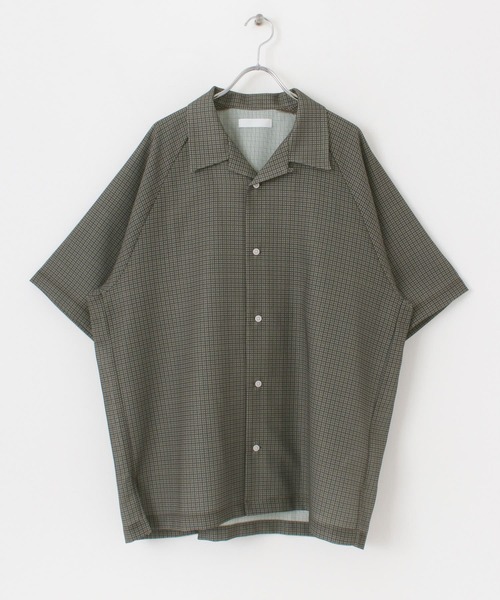 SENSE OF PLACE by URBAN RESEARCH（センスオブプレイスバイアーバンリサーチ）の「チェックシアーメッシュシャツ(5分袖)（シャツ/ブラウス・メンズ・ネイビー/ブラウン・LARGE/MEDIUM）」の21枚目の写真