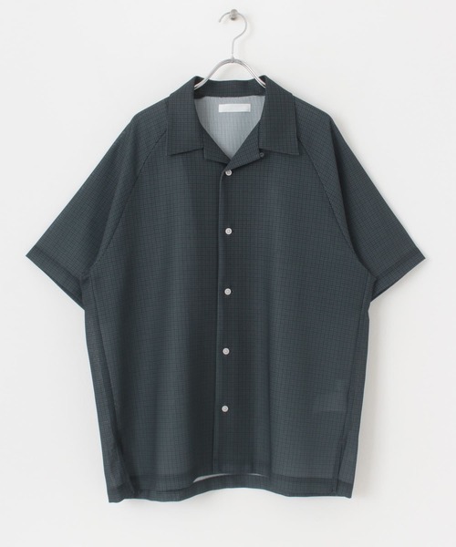 SENSE OF PLACE by URBAN RESEARCH（センスオブプレイスバイアーバンリサーチ）の「チェックシアーメッシュシャツ(5分袖)（シャツ/ブラウス・メンズ・ネイビー/ブラウン・LARGE/MEDIUM）」の22枚目の写真
